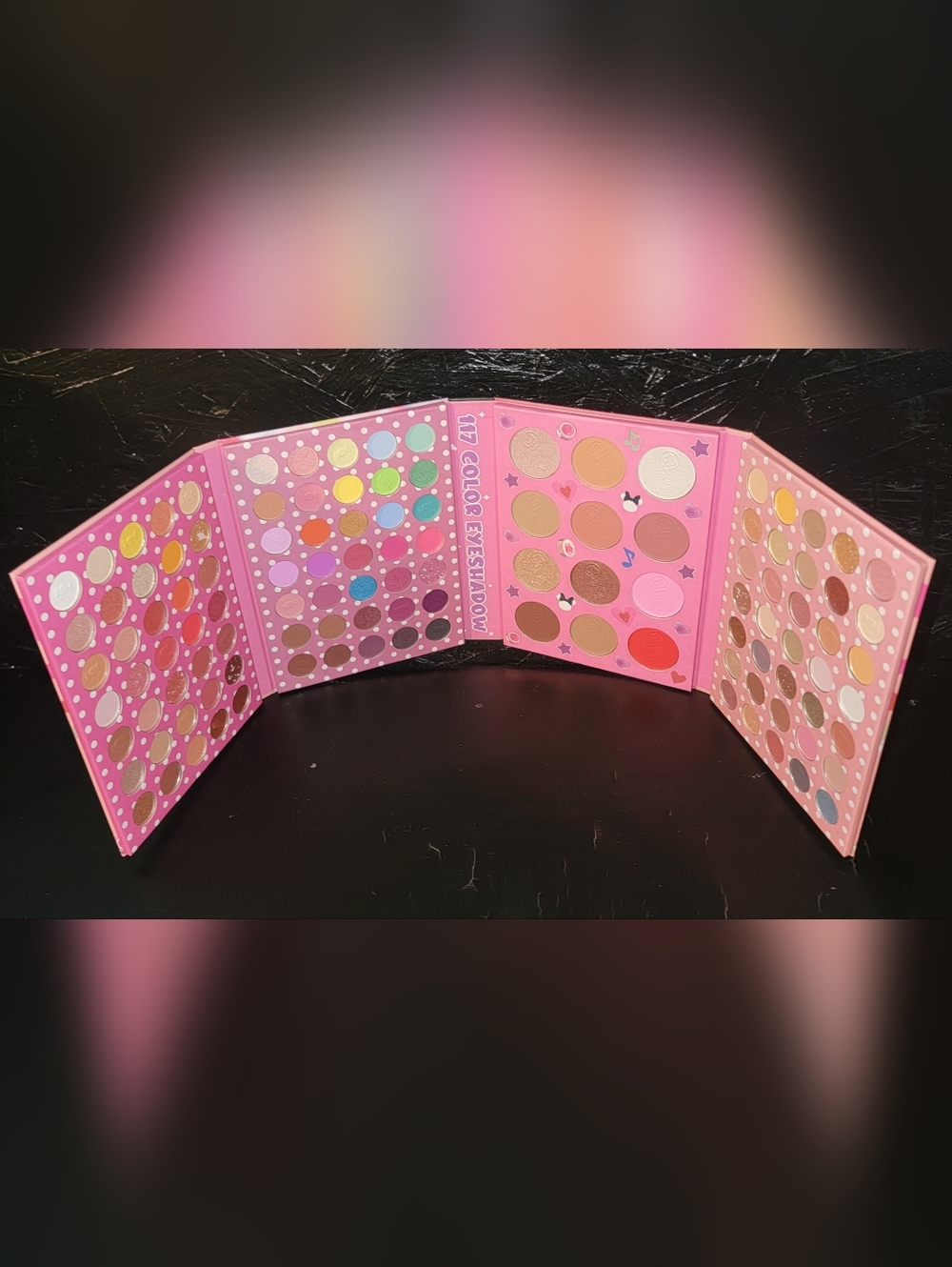 Pink 117-Color Eyeshadow Palette – Vibrant Multi-Shade Makeup